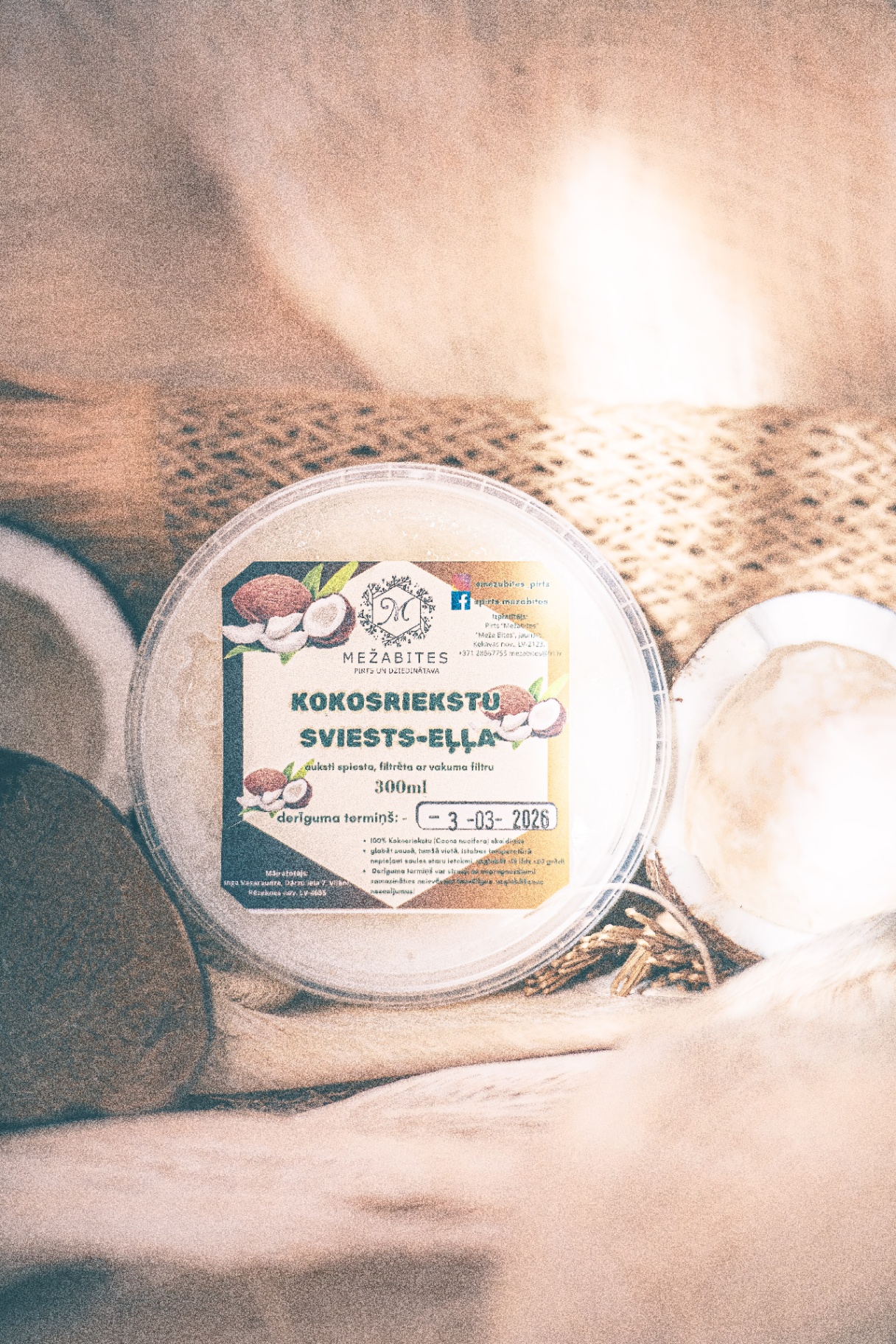 Kokosriekstu eļļa-sviests
